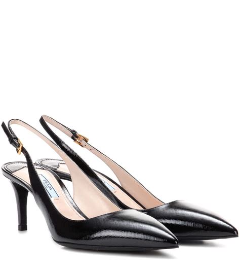 prada womens kitten heel shoes|Prada slingback pointed toe pumps.